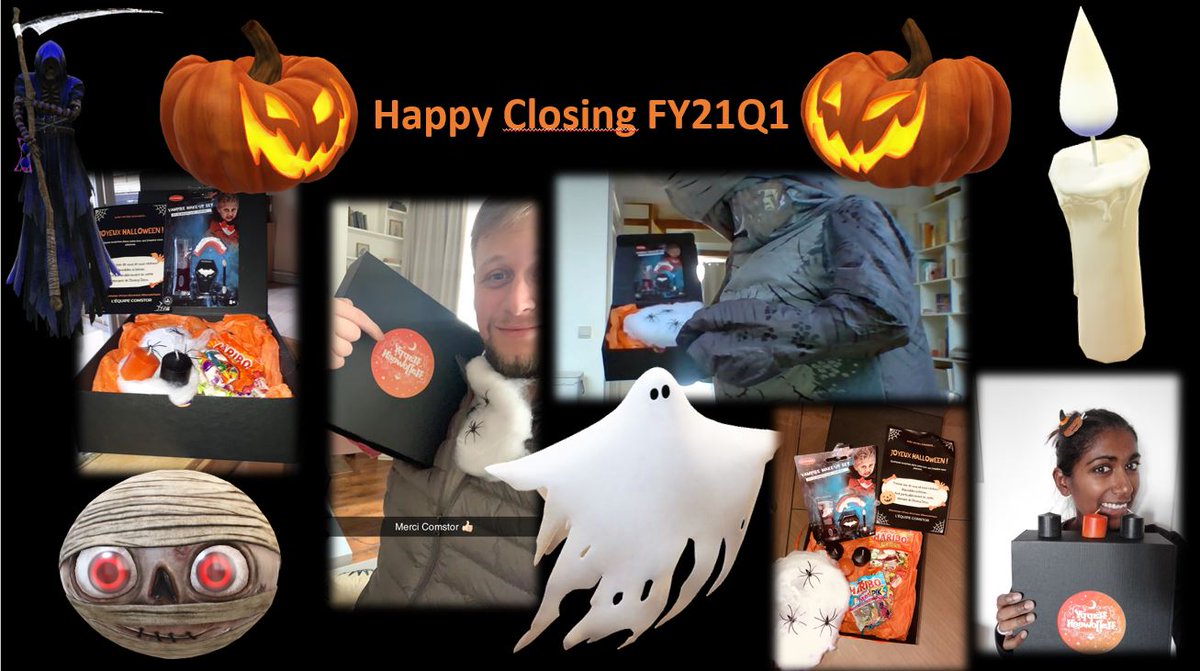ComstorFrance's tweet photo. 🎃L'équipe Comstor est fin prête pour cette semaine de closing Cisco!🍬un #bonbons et ça repart! Toute l'équipe est mobilisée pour répondre à vos demandes et vous accompagner dans vos projets #Comstor #Cisco #Halloween2020 https://t.co/KRYxobKsuv