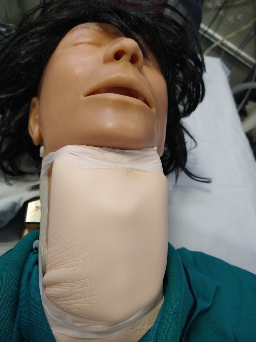 Some fusion done to combine our manikin from @ND_CSimG and the fascinating model created by @sim_medi for the upcoming #FONA #Simulation #training.

#simulationrocks
#MedEd 
#DifficultAirway 
#SimulationFellow 
@SWSimNetwork 
@SWPatientsafety