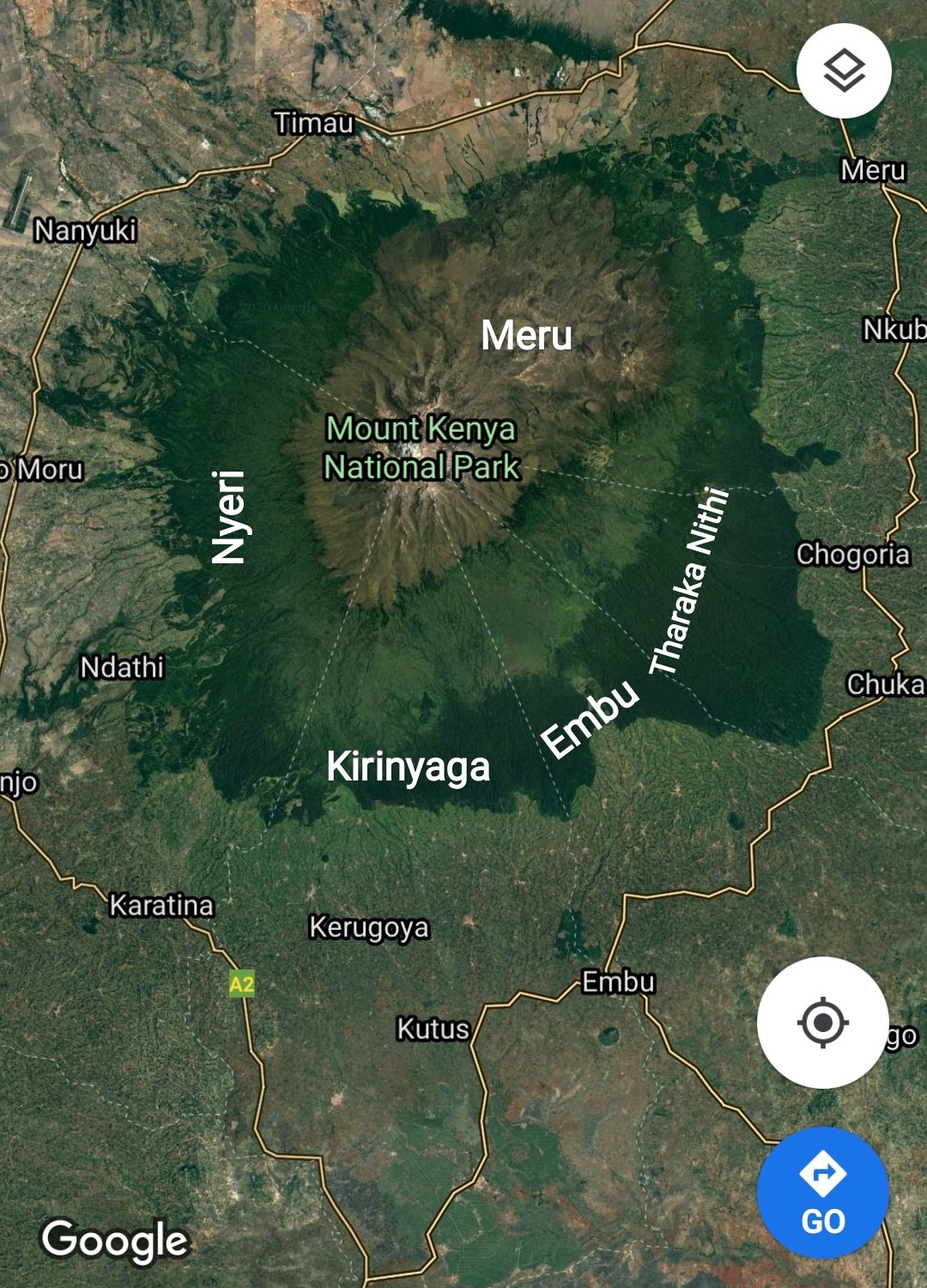 County Boundaries In Kenya Geography Of Kenya På Twitter: ”1. Mt. Kenya - The Boundaries Of Meru,  Tharaka Nithi, Embu, Kirinyaga & Nyeri Meet At The Top Of Mt. Kenya. Each  Of The Counties Surrounding The