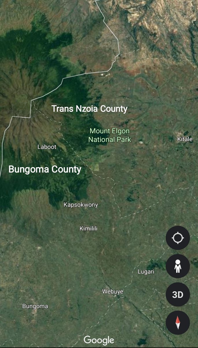 4. Mt. ELGON - The counties of Bungoma and Trans Nzoia share Mt. Elgon on the Kenyan side where their respective boundaries meet at the top of the border mountain.