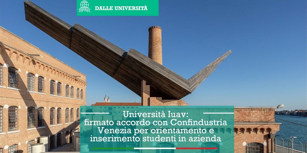 Gaetano Manfredi (@gaemanfredi) on Twitter photo Confindustria Venezia e <a href="/iuav/">Università Iuav di Venezia</a> insieme per la riqualificazione e lo sviluppo delle aree produttive. Una sfida portata avanti attraverso un protocollo di intesa che riduce la distanza tra l’#università e le realtà imprenditoriali veneziane. Confindustria Venezia e <a href="/iuav/">Università Iuav di Venezia</a> insieme per la riqualificazione e lo sviluppo delle aree produttive. Una sfida portata avanti attraverso un protocollo di intesa che riduce la distanza tra l’#università e le realtà imprenditoriali veneziane.