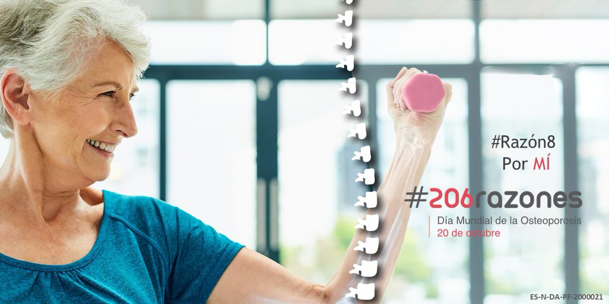 La osteoporosis es una enfermedad crónica y progresiva que genera la disminución de la masa ósea y debilita los 🦴 pero que puede prevenirse. Hoy, #DiaMundialOsteoporosis nos sumamos a la campaña #206razones de <a href="/FHOEMO/">FHOEMO Osteoporosis</a> para recordar la importancia de cuidarse y evitar #fracturas