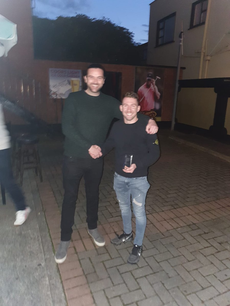senior_fc's tweet photo. Congratulations to @purduekeith , Dunny and @michealjules on winning player of the year, players player of the year and top goalscorer on Sunday night. Well done lads and well deserved 💚❤ https://t.co/oUAcW7qmhM