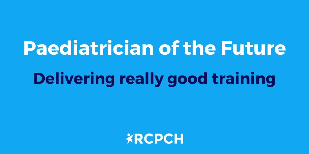 We've published our vision for paediatric training, a more holistic approach to child health with greater flexibility and an encouragement for trainees to find learning opportunities at every stage - rcpch.ac.uk/news-events/ne…