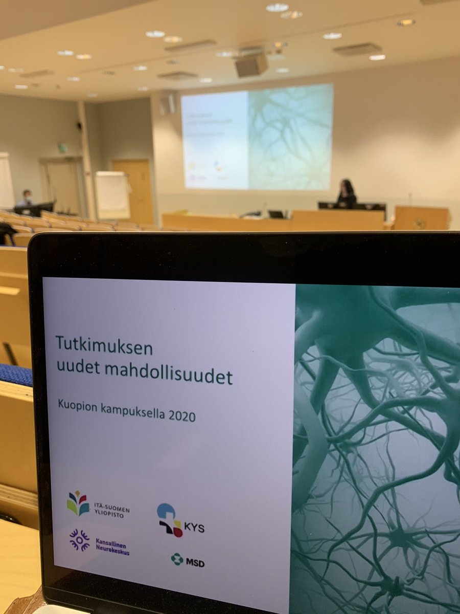 EmmiReijula's tweet photo. Kohta aloitamme Tutkimuksen uudet mahdollisuudet Kuopion kampuksella 2020 webinaarin 💎 #tutkimus2020Kuopiossa yhteistyössä  @KYS_Sairaala @UniEastFinland @NeurocenterFI @NeurocenterFI @MSDFinland #codedtoconnect https://t.co/UduSyvpsT0