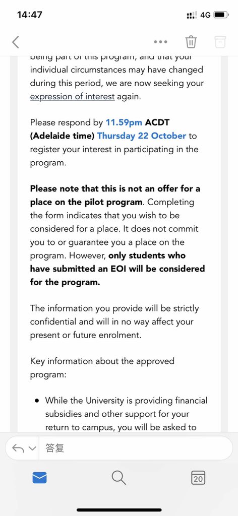 StudyLocalAus's tweet photo. SA pilot program is approved by the federal govt, universities is asking students to submit EOI. 300 continuing students will be back to their Adelaide campus in 2021. #StudyLocalSupportLocal https://t.co/Zj6YJpRLM6