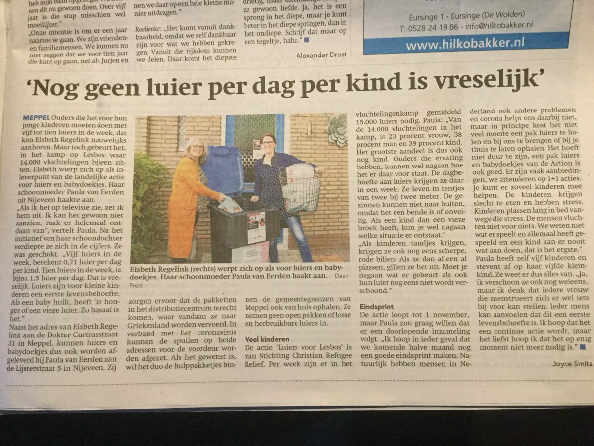 Goed initiatief van #ElsbethRegelink en <a href="/PaulavanEerden/">Paula van Eerden</a> ! christianrefugeerelief.com