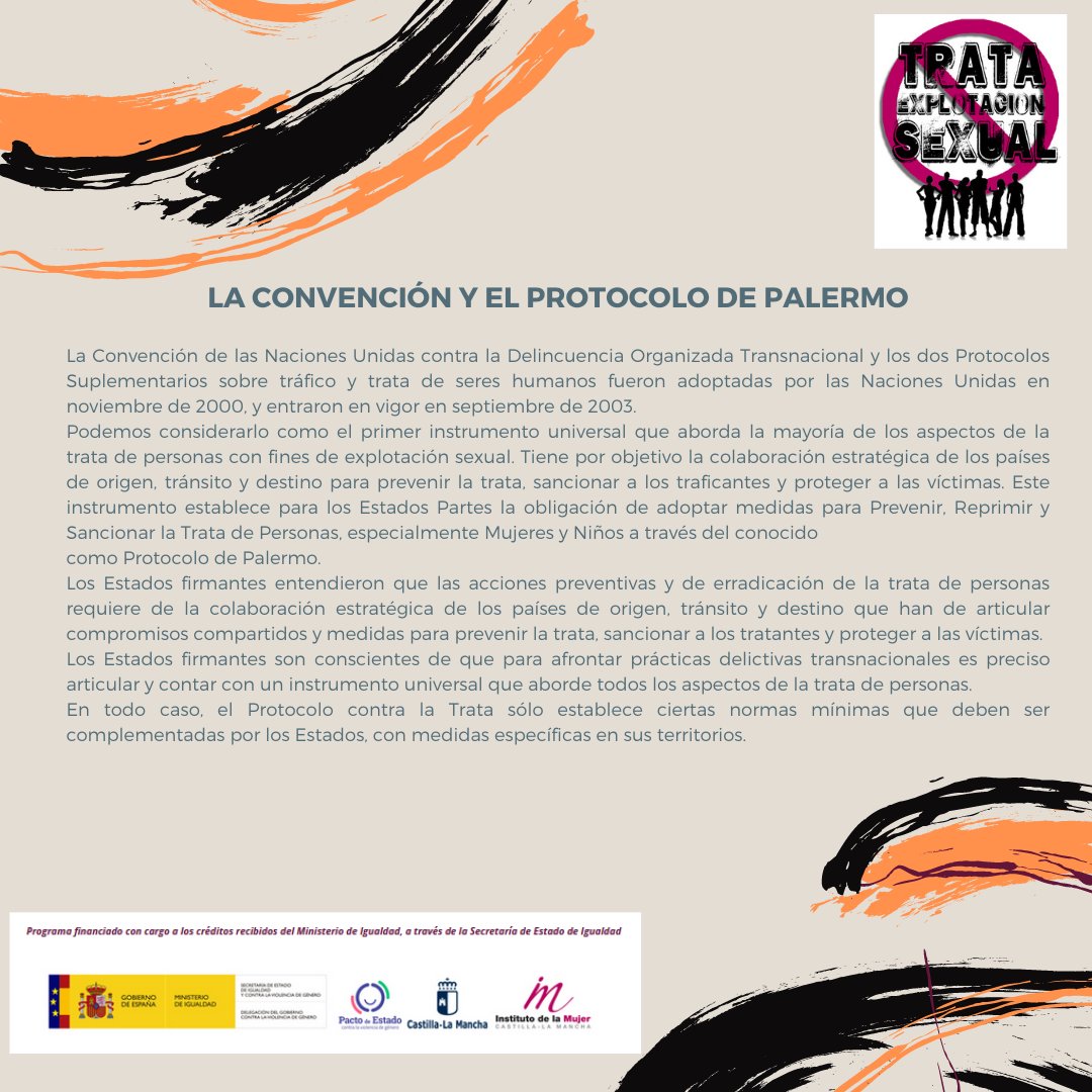 FundacionUCLM's tweet photo. 📣Continuamos!💪Hoy os mostramos qué es la Convención y el Protocolo de Palermo y sus propósitos. #campañaprevencióntratayexplotaciónjóvenesdecastillalamancha
.
.
Comparte📲
.
.
.
.
#trata
#stoptrata
#campañaprevencióntratayexplotaciónjóvenesdecastillalamancha
#protocolodepalermo https://t.co/cw06G7IpXd