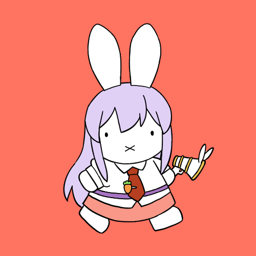 鈴仙・優曇華院・イナバ 「1年前に描いたかわいい兎さんアイコンにしたかったらどうぞ 」|しやまゲル🔞のイラスト