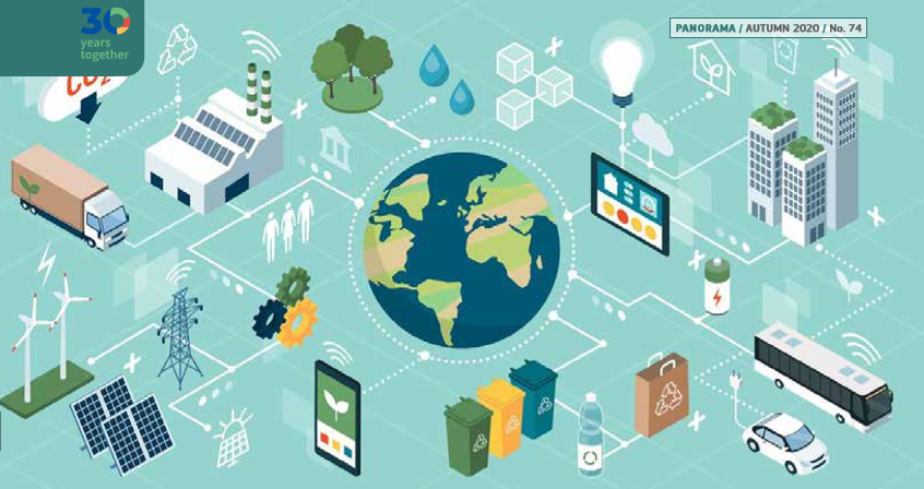EUinmyRegion's tweet photo. The autumn issue of Panorama, the #CohesionPolicy magazine, is here! 

Read how the #Interreg30 community took a leap towards more sustainable communication activities for a #GreenEurope. 

#EURegionsWeek #EUGreenWeek 

Download➡️https://t.co/LlXhQwTnAA https://t.co/jvVR4B4Wxx