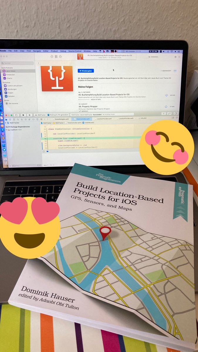 sneiderslider's tweet image. Guess who’s super exited!!
Vielen lieben Dank an den besten deutschsprachigen Podcast über @SwiftLang @hallo_swift  
I highly recommend @dasdom newest book from @pragprog
