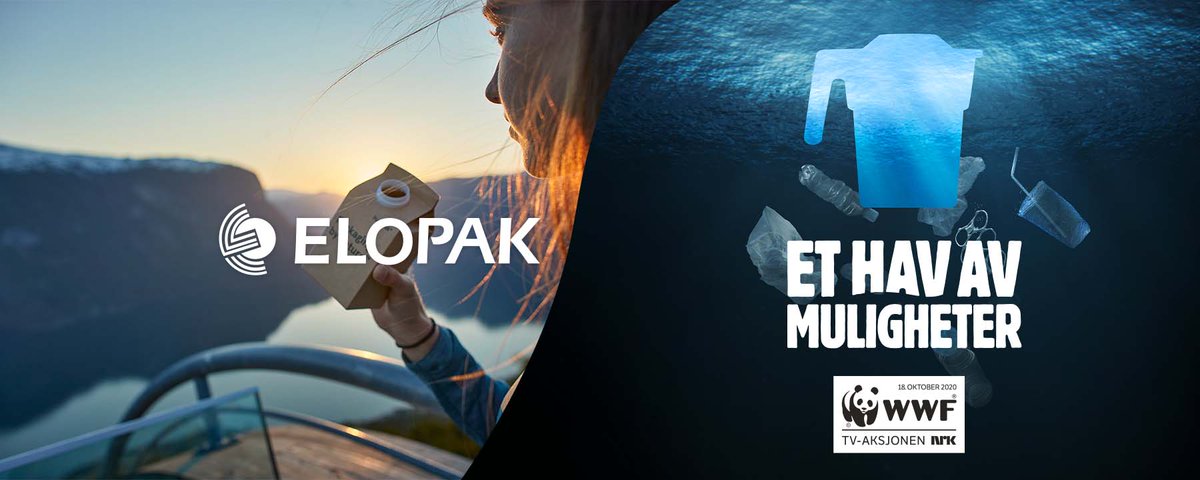 Pure_Pak's tweet photo. Elopak is contributing to WWF Norway’s ‘Sea of Opportunities’ fundraising initiative. The campaign raises awareness and funds to tackle plastic waste in our oceans, particularly in Asia. #blimed #plasticpollution #cleanoceans https://t.co/r8yek3qqG6