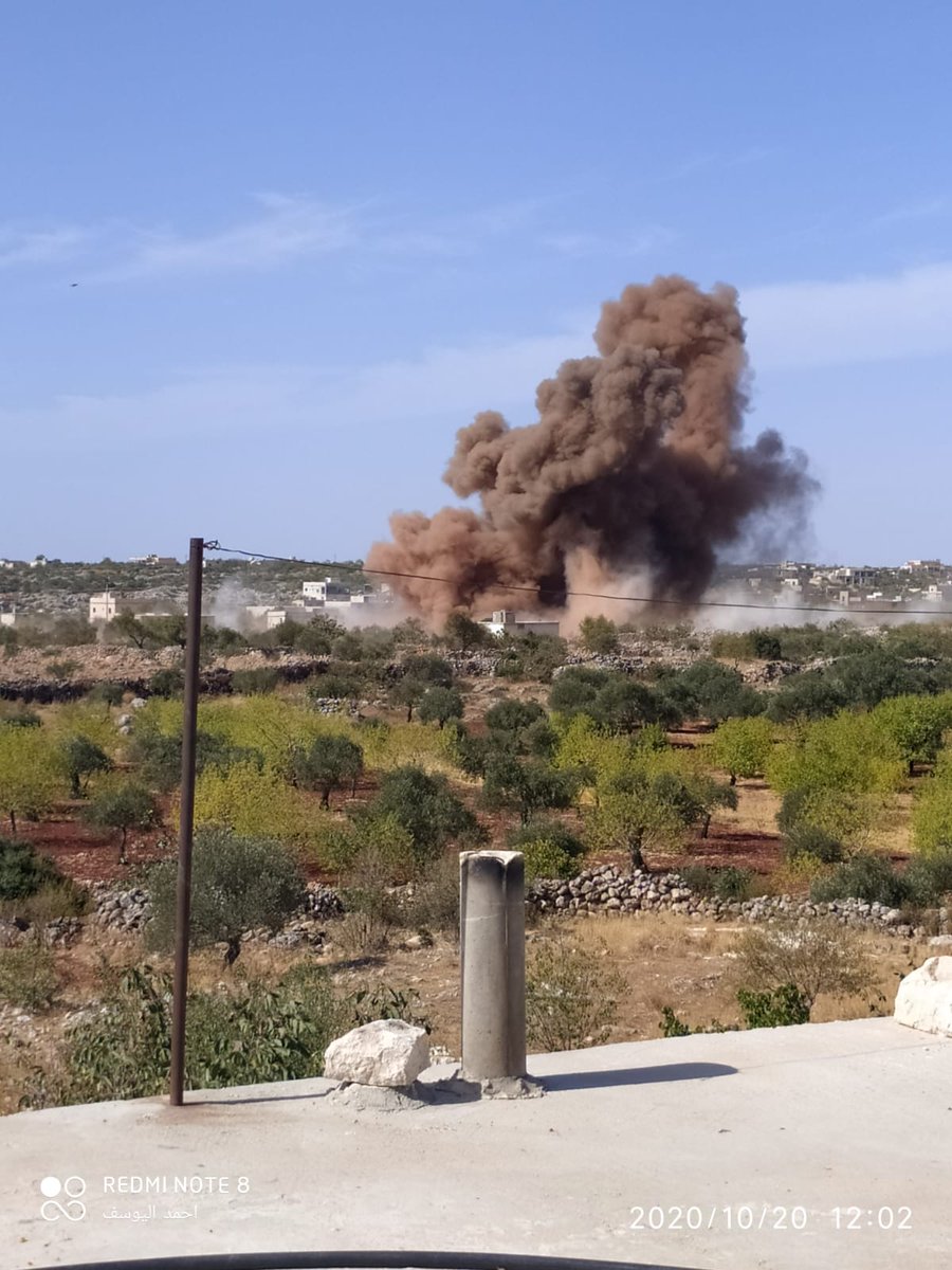 #BREAKING Russian air strikes hit Farkia and Mogara in Jabal Al-Zawiya, south of #Idlib #Syria