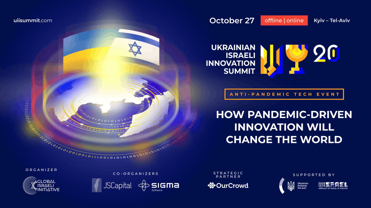 27 октября состоится Ukrainian Israeli Innovation Summit itbusinessweek.com/ukrainian-isra…