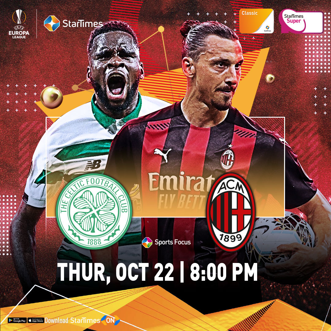 StarTimes_Ng's tweet photo. Hello #Stars...
Check out the #EuropaLeague matches coming to you live in HD on #StarTimesSports on Thursday, Oct. 22
Which match(es) are you looking forward to?
Celtics vs AC Milan | #SportsFocus | @ 8pm
Leceister vs Luhansk | #STSportsLife |@ 8pm https://t.co/4cJeDe8iU1