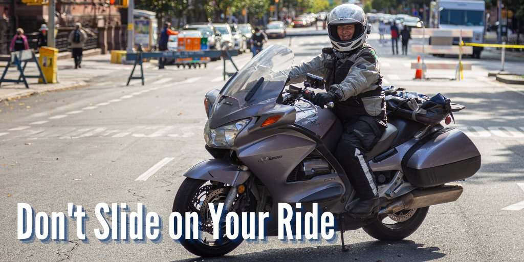 NYC_DOT's tweet photo. Fall is an amazing time to ride a motorcycle in New York!  But, be aware that this is an active time for wildlife, such as deer (yes, even in NYC!) And, those beautiful autumn leaves can be as slippery as oil, when wet. https://t.co/VXXFze285f