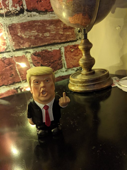 My hubby totally earned butt sex today!  He is a keeper! 😂  I now have a new Trump  collection going