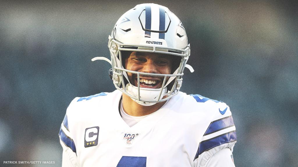 SportsCenter's tweet photo. Dak Prescott is still the NFL's leading passer with 1,856 pass yards 😳 https://t.co/jx0Ie3DwOx