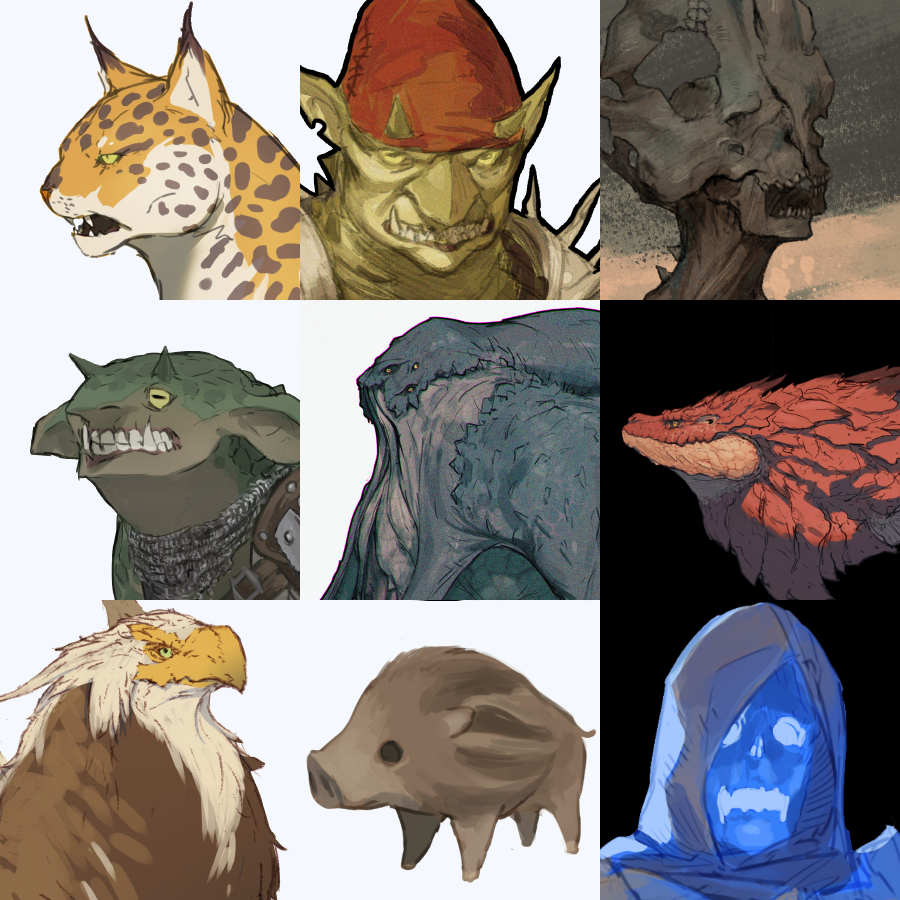 #faceyourart

モンスター系 