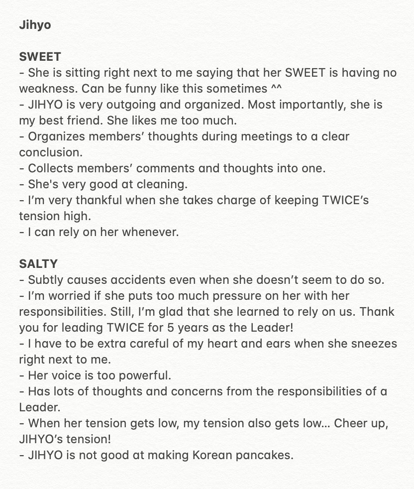 TWICE's Sweet & Salty MessagesSana, Jihyo, Mina #TWICE  #트와이스  @JYPETWICE