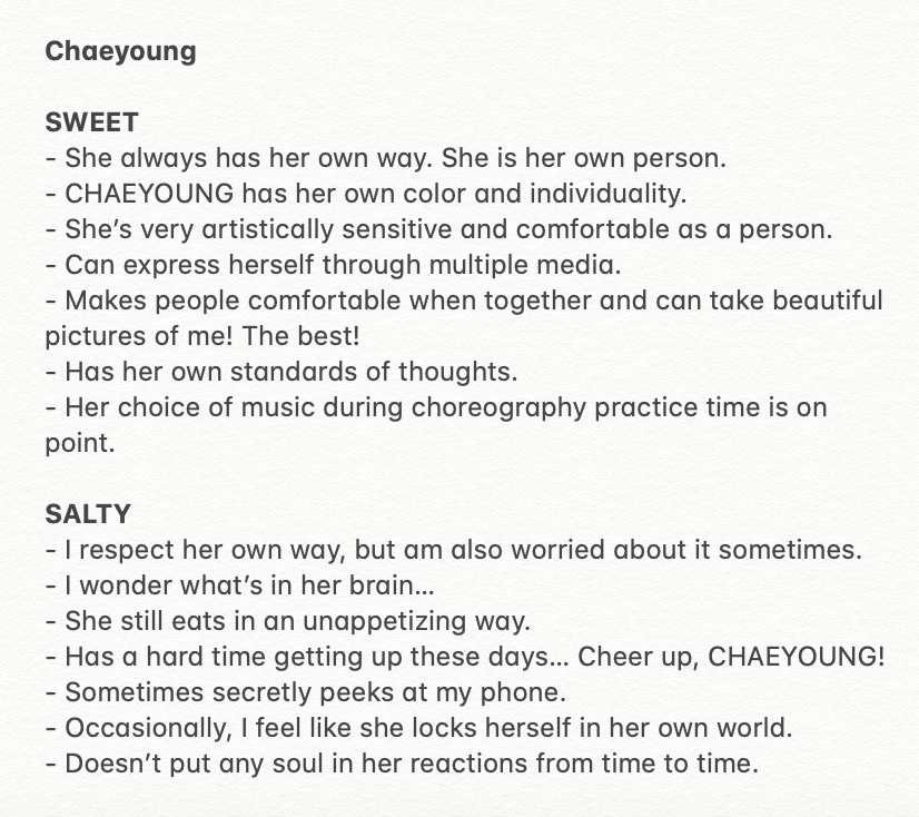 TWICE's Sweet & Salty MessagesDahyun, Chaeyoung, Tzuyu #TWICE  #트와이스  @JYPETWICE