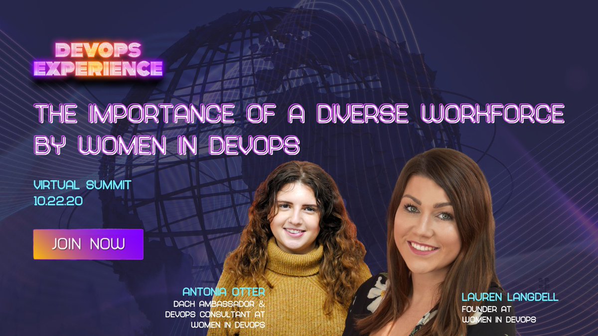 Diverse and inclusive teams drive innovation! <a href="/TrustInAntonia/">Antonia Otter (she/her)</a> &amp; <a href="/laurenlangdell/">Lauren Langdell</a> of <a href="/WomenInDevOps/">Women in DevOps</a> join #DOE20 on Thursday to showcase the importance of amplifying the voices of all minority groups in #DevOps. 

Join for free here: bit.ly/3dHwo63