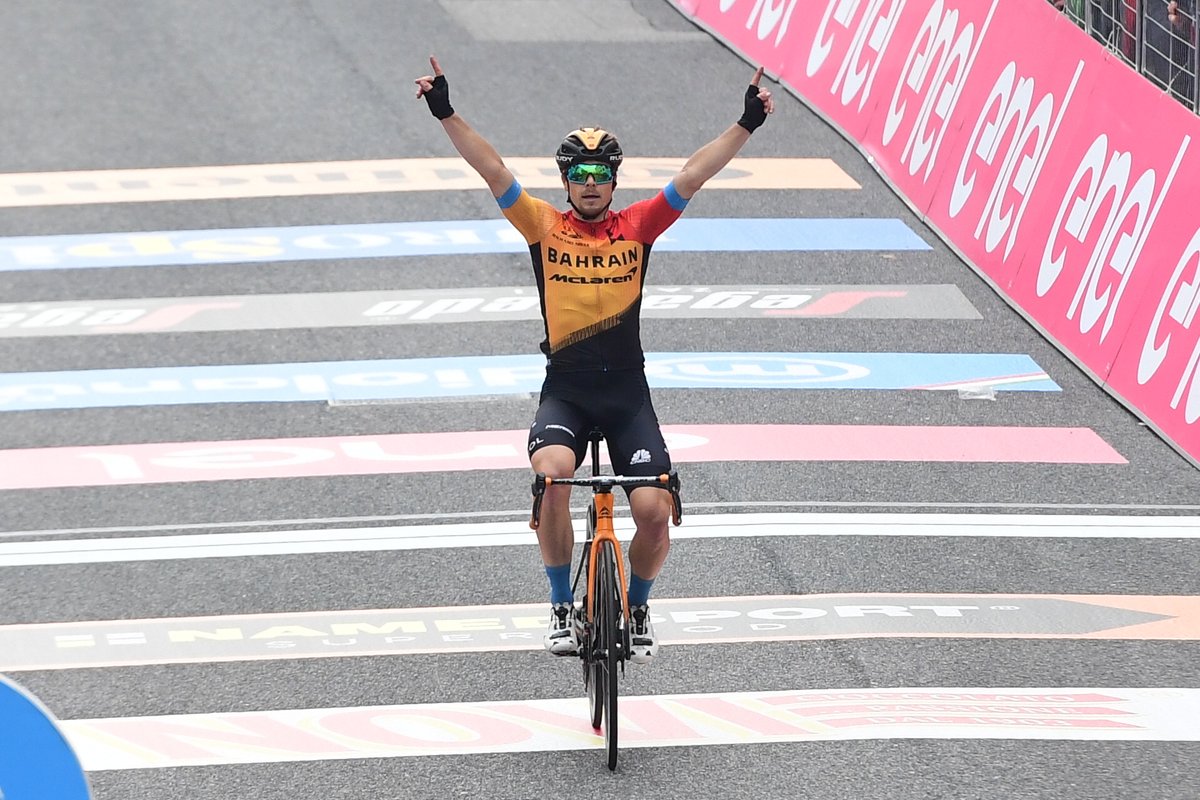 giroditalia's tweet photo. 🏆Giro d'Italia Stage 16 - Podium

🥇 @JTratnik 🇸🇮 - @BahrainMcLaren 
🥈 @ben_oconnor95 🇦🇺 - @NTTProCycling 
🥉 @enricobattaglin 🇮🇹 - @BahrainMcLaren 

#Giro https://t.co/9ej2mmh2FO