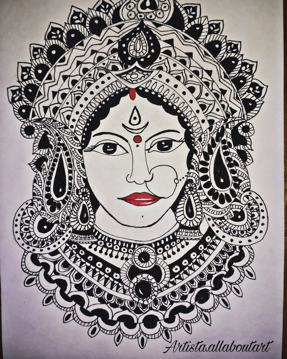 "Let us pray that the Divine blessings of Goddess Durga bring you eternal peace and happiness, 

That they protect you from all wrongdoings, and grant you all your wishes".

Happy Navratri!

#mandalaart #mandala #mandalaartist #mandalaartwork #mandalalove #durgapuja #durgamaa