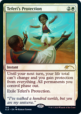 (1/3)  #WOTC announced Secret Lair: Extra Life, with proceeds going to the Seattle Children's Hospital. "The...cards in this Secret Lair drop illustrate the importance of family and children"Pictured is Teferi with his daughter Niambi.