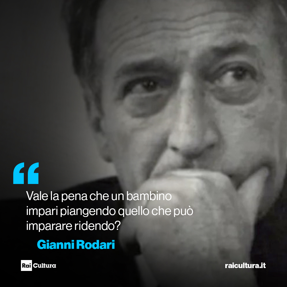 ✒ “Vale la pena che un bambino impari piangendo quello che può imparare ridendo?”
#GianniRodari

#CondividiLaCultura 📚
#Letteratura  
#Rodari100
#23ottobre