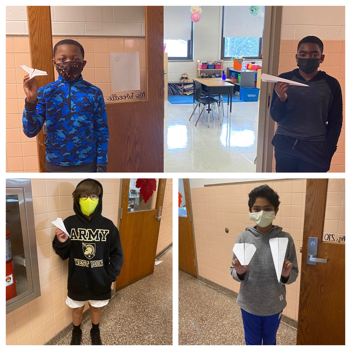 mstweed1's tweet image. Today we used paper airplanes to demonstrate forces!