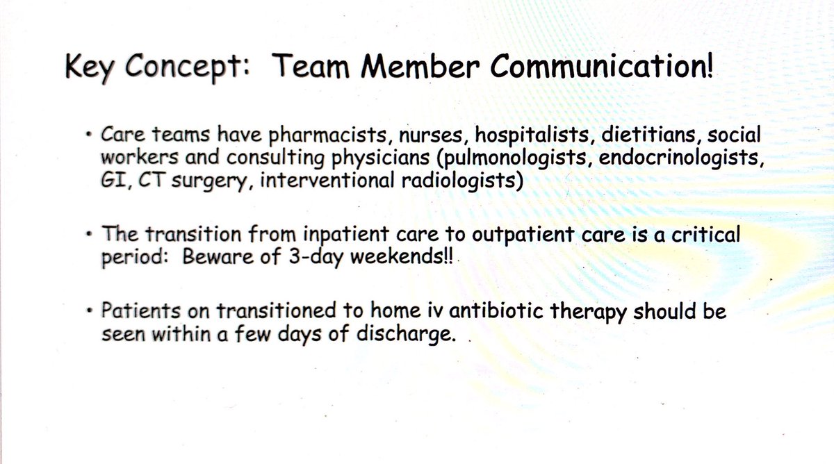 Key concept is the importance of team member communication!  #CHEST2020