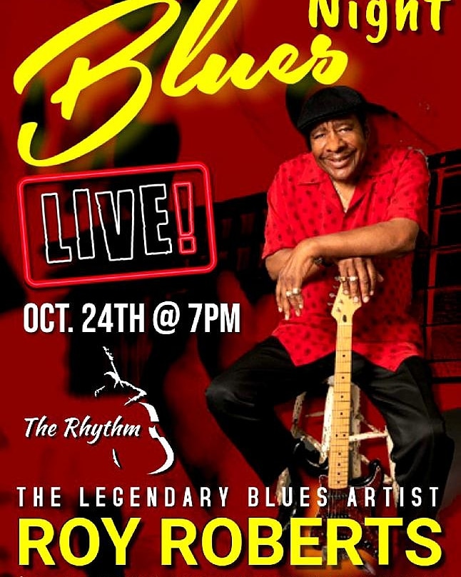 Join Living Legend: Roy Roberts #Saturday October 24th @ 7pm @ The Rhythm Grill & Lounge #WinstonSalemNC #RoyRoberts #SouthernCharm #TheTriadScene #LiveMusic https://t.co/mCWlIMyNyz