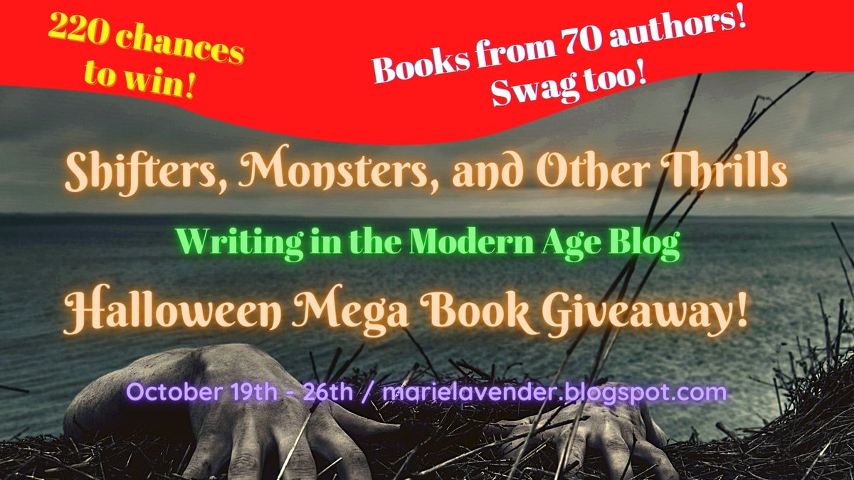 pmnp's tweet image. Marie Lavender&apos;s Big Halloween Multi-Author Book and Swag Giveaway
On #Writmodage: Shifters, Monsters, And Other Thrills!

marielavender.blogspot.com/2020/10/big-ha…

Enter for a chance to win Fay&apos;s Wish
authordeecarver.blogspot.com/2020/10/hallow…
#DeeCarver #Halloween #Fantasy #Romance
Fay