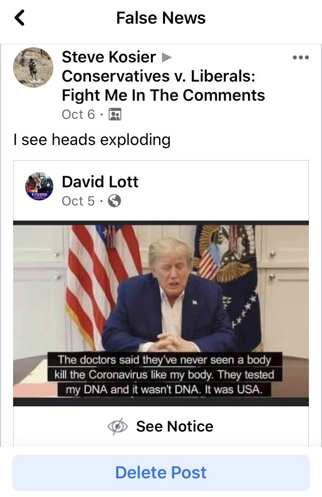 Mindy Robinson On Twitter Facebook Is Suppressing Everything Anti Biden Or Pro Trump Before The Election Everything I Run An Uncensored Liberals V Conservatives Page Where Only The Conservatives Get Hit By Zuck They Just