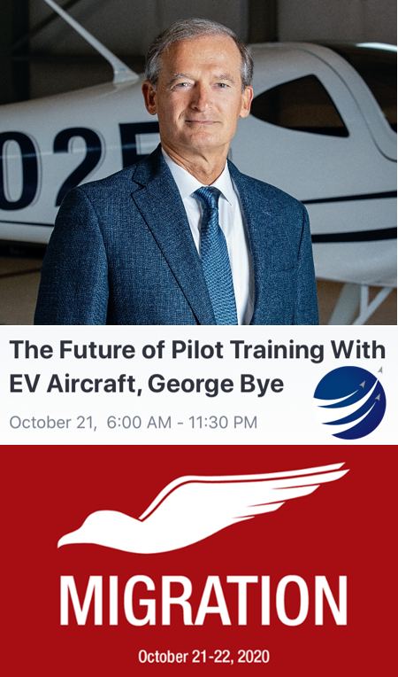 ByeAerospaceInc's tweet photo. @Redbird_Flight is holding their Migration 2020 conference virtually this year! You can view George Bye's presentation tomorrow 10/21.
Register for FREE here:
https://t.co/m0EHv9Lrq3
#byeaerospace #eFlyer #avaition #migration2020 #Redbird #flight #electricaircraft https://t.co/aqgQ03g11B