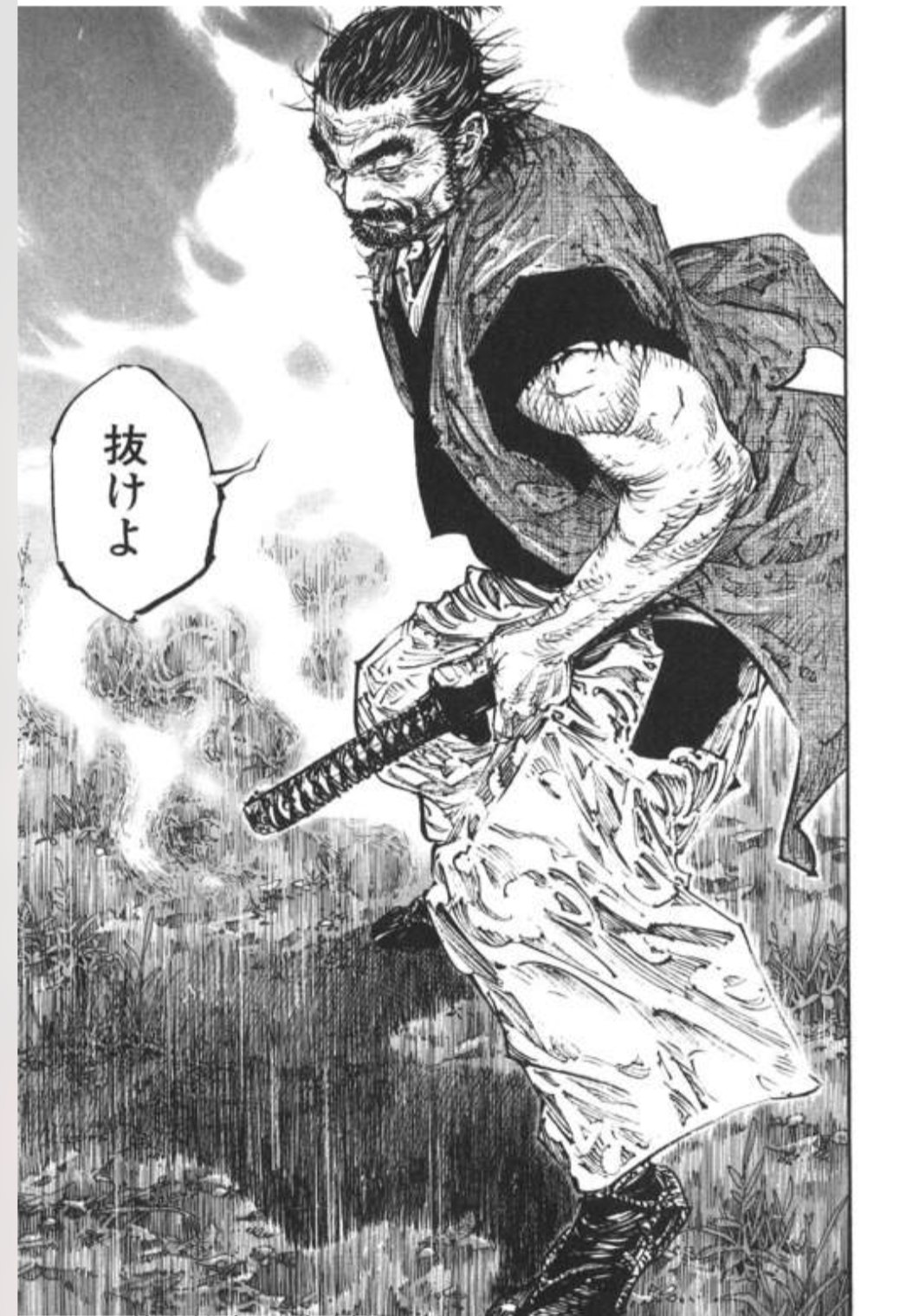 シュウ 漫画の名シーン バガボンド 伊藤一刀斎vs宮本武蔵 ひょっとしたら作中最強キャラだけにこのシーンはメチャクチャ興奮した T Co Xdztm4jtwg Twitter
