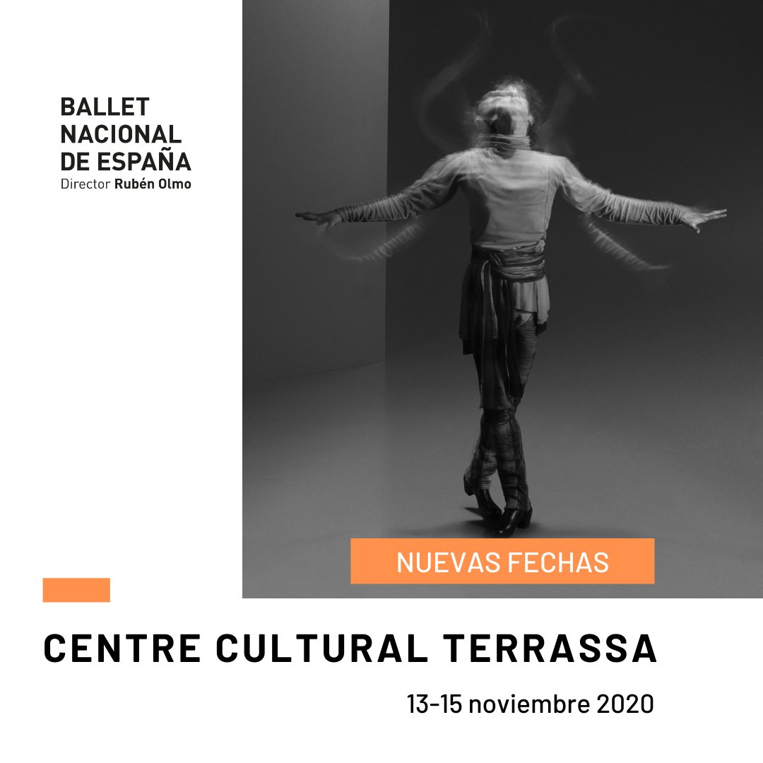 balletnacional's tweet photo. 📢Nuevas fechas de la gira de 'Invocación' en @CCulturalTRS de Terrassa (Barcelona) ❗️❗️❗️

📅 13, 14 y 15 de noviembre 2020

Entradas ya a la venta: https://t.co/qyQj4P3xLD https://t.co/QjPADfgqOB