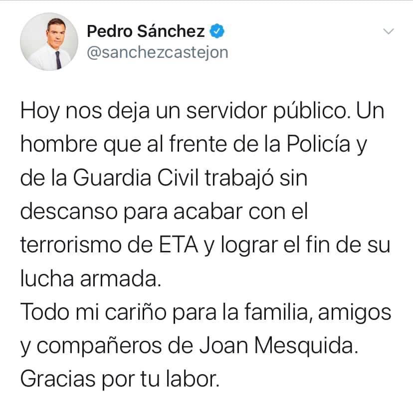 Raymonman's tweet image. Lucha armada????? 

Luchar luchan las viudas y familiares de los asesinados por tus socios, luchar luchan las familias pagando el 21% de IVA  de los entierros de sus muertos.Luchar es lo que hace la gente honrada. 
Lo demás es asesinar!!!!!