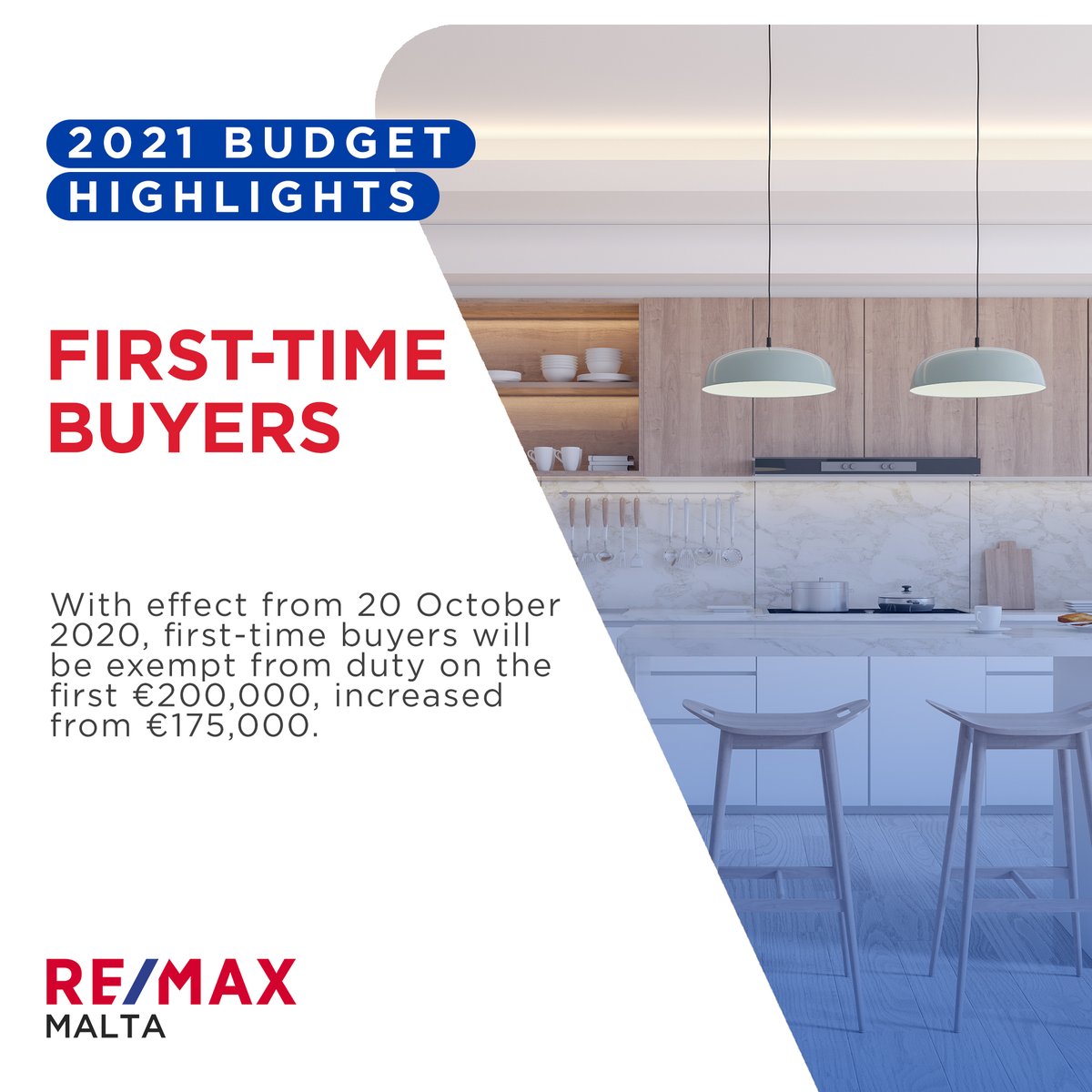 remaxmalta's tweet photo. Here are some of the main highlights concerning the real estate market from yesterday's #MaltaBudget21. 🏘️🇲🇹

#remax #malta #propertymalta #realestatemalta https://t.co/L1iE59qdZV