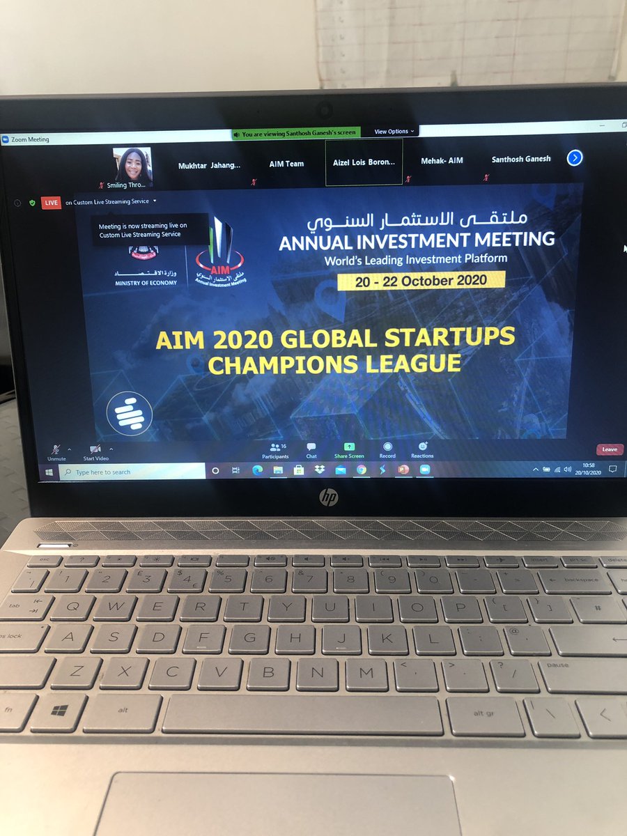 LIVE: @AIM_Congress Global #Startup Champions League. We are proud to be represent #SierraLeone over the next 3 days🌞🌞starting today🌞
#StartUp #AIMDigital #economy #investment #Championship https://t.co/8LBUPhOulb