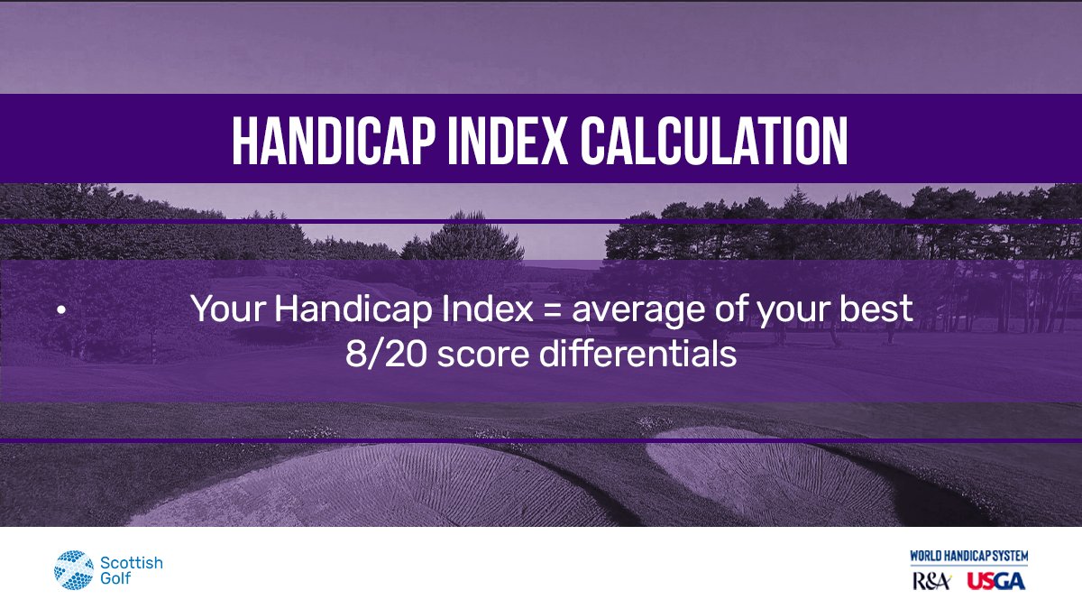 ➗| Want to know how your new Handicap Index will be calculated? 

Find out more on Handicap Index Calculations and WHS 👉 bit.ly/WHSInScotland