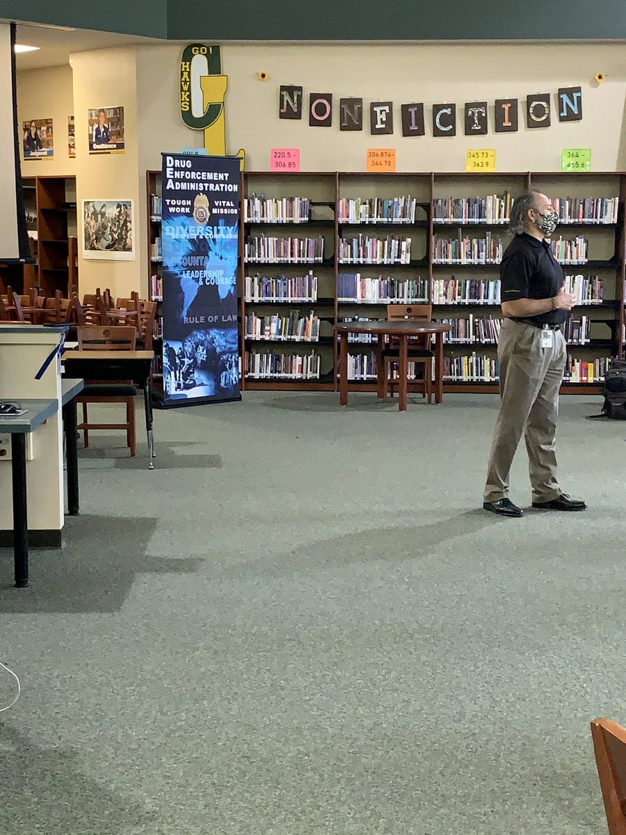 DEA came to speak to my classes as well as the forensic classes! Great information!