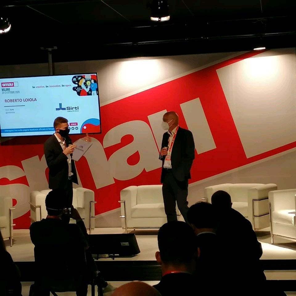 L'AD #Sirti presente oggi a <a href="/smaunotes/">SMAU</a> 2020!Quest'anno #Smau dedica un focus all’innovazione nel settore green, mobility e sostenibilità con l’obiettivo di collegare l’ecosistema dell’innovazione con gli operatori del settore per servizi sempre più accessibili ed evoluti!!