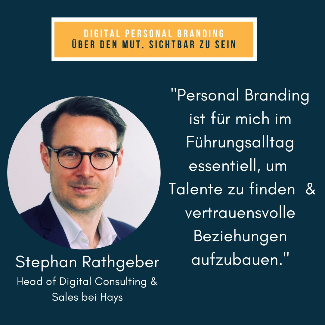 Welchen Nutzen hat die eigene Personal Brand im Führungsalltag? Dazu habe ich mit @Steph_Rathgeber in meinem Podcast gesprochen:
open.spotify.com/episode/6UgS3E… 
#personalbranding #leadershipskills #podcast