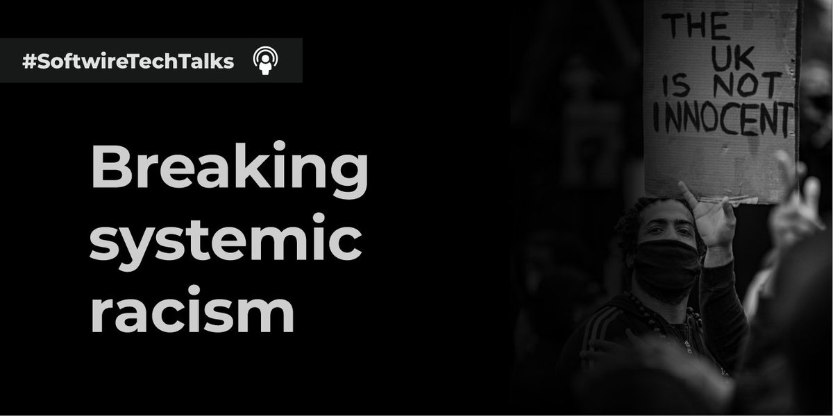 SoftwireUK's tweet photo. In our latest #SoftwireTechTalks Helen Jeffers and @yemi_olag discuss what we can do to help break down systemic racism from an individual level to a business level. Listen here: https://t.co/qE4J1gOnXj #BLM #Allyship https://t.co/tuQNW2J1cj