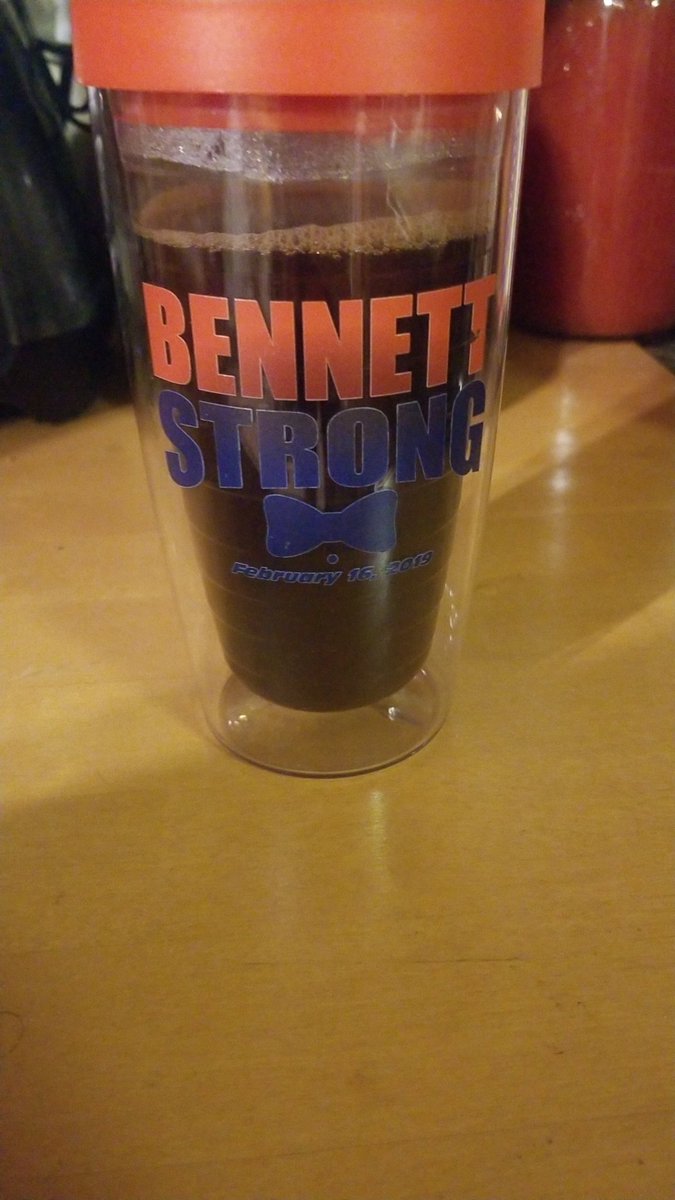 Rocking my #bennettstrong cup this Morning! If you have any spare coin, donate to this great cause! gofundme.com/f/wheels-for-b…