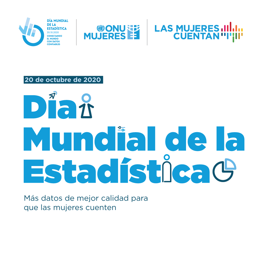 Hoy 20 de octubre es el Día Mundial de la Estadística, súmate a <a href="/ONUMujeres/">ONU Mujeres</a> para pedir más datos desglosados por género de mejor calidad y hacer que las mujeres cuenten.
#DíaMundialDeLaEstadística “Conectar el mundo con datos en los que podemos confiar" #StatsDay2020 #WomenCount