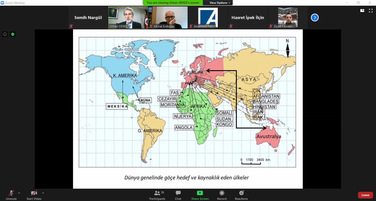 5. Göç Sertifika Programı'nın dördüncü oturumu Yüzüncü Yıl Üniversitesi Nüfus ve Göç Uygulama ve Araştırma Merkezi (NÜGAM) Müdürü Prof. Dr. Orhan Deniz'in "Türkiye'nin Doğu Sınırında Göç Akışı" adlı sunumuyla devam ediyor.
