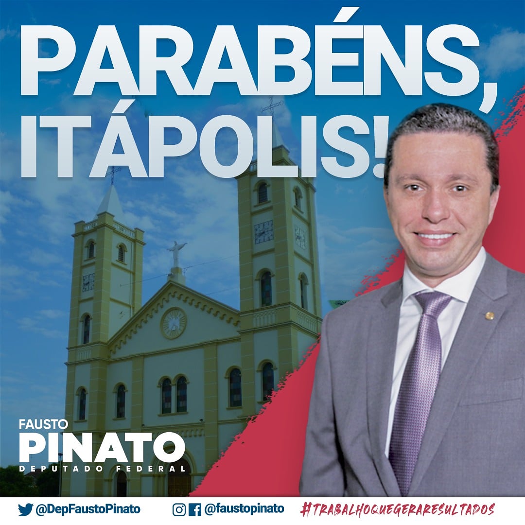 DepFaustoPinato's tweet photo. Hoje a nossa querida Itápolis celebra mais um ano de história!

Parabéns a todo seu povo, que Deus os abençoe sempre e permite que a história de Itápolis seja sempre marcada por grandes conquistas.

Estamos juntos!

#FaustoPinato #Itapolis https://t.co/NZ5SvnFdyd